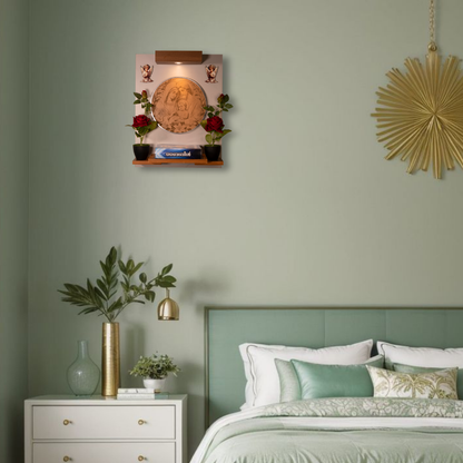 Christian Decor | Bedroom  Prayer Unit , Holy family Leather engraving | Wall Hanging Type
